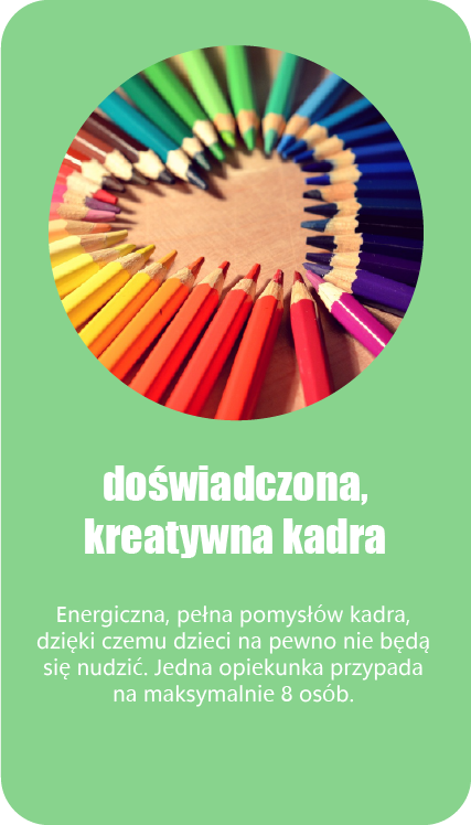 Z kolorowych kredek ułożone jest serce.